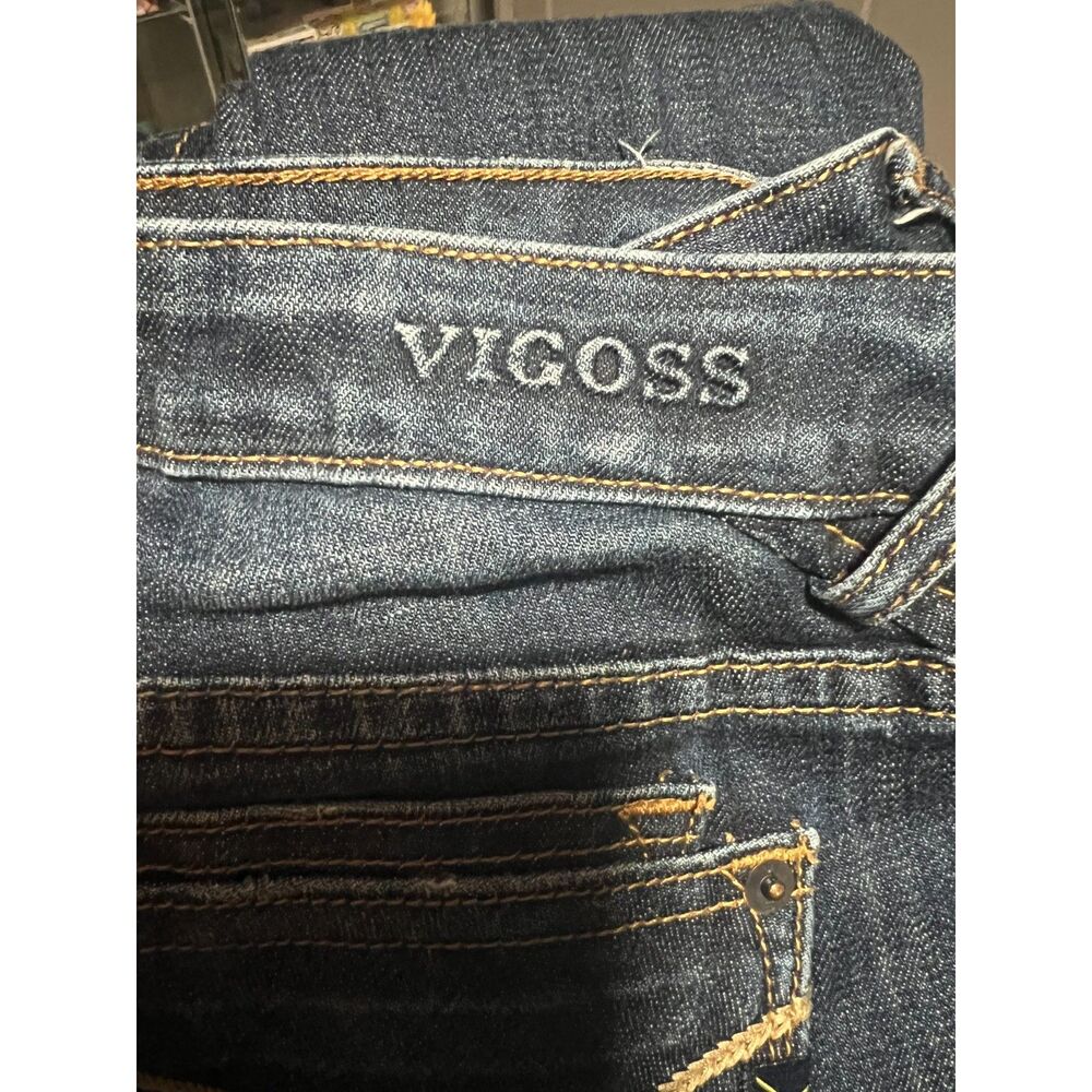 Vigoss Studio Women Straight Leg Denim Medium Wash Jeans P6194A 30 Cotton - Picture 6 of 8